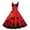 Red, variant on HJYCHN 1950s Style Women's Floral Halloween Evening Party Prom Dress Elegant Sleeveless Gown Orange S