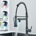 thumbnail image 2 of Senlesen Matte Black Ceramic Swivel Single Handle Kitchen Faucet, 2 of 12