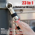 thumbnail image 3 of Universal Wrench 23 In 1 Dual Head Imperial Wrench Set Ratchet Adjustable Wrench Spanner Flexible Multifunctional Hand Tool (23 in 1), 3 of 7