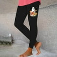 thumbnail image 2 of QATAINLAV Halloween Leggings for Women, Trendy Funny Printed Tight Pants High Waist Athletic Yoga Stretchy Leggings Winter Savings Black XL, 2 of 5