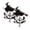 2PCS, variant on Leutsin The Enchanted Witch Garden Wind Spinner, Flying Witch on Broom Metal Garden Stake with Bat Star Rotating Rings Weatherproof Yard Stake Halloween Outdoor Lawn Garden Spooky Decor (1PCS)
