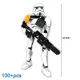 thumbnail image 3 of Figura de Star Wars de 452 piezas con sables de luz, modelo de batalla mandaloriano, adornos hechos a mano para armar, 3 of 5