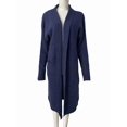 thumbnail image 3 of Women'S Long Cardigan Sweaters Chunky Open Front Oversized Slouchy Knit Fall Trendy Coatigan Jackets Navy Blue S, 3 of 5