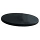 thumbnail image 1 of Mantel redondo de piel sintética resistente a las manchas para mesa de centro moderna. M Black M, 1 of 9