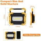 thumbnail image 2 of Luz de inundación portátil, superbrillante, resistente al agua con banco, soporte ajustable de 180° para iluminación del lugar de trabajo, camping al aire libre, 2 of 6