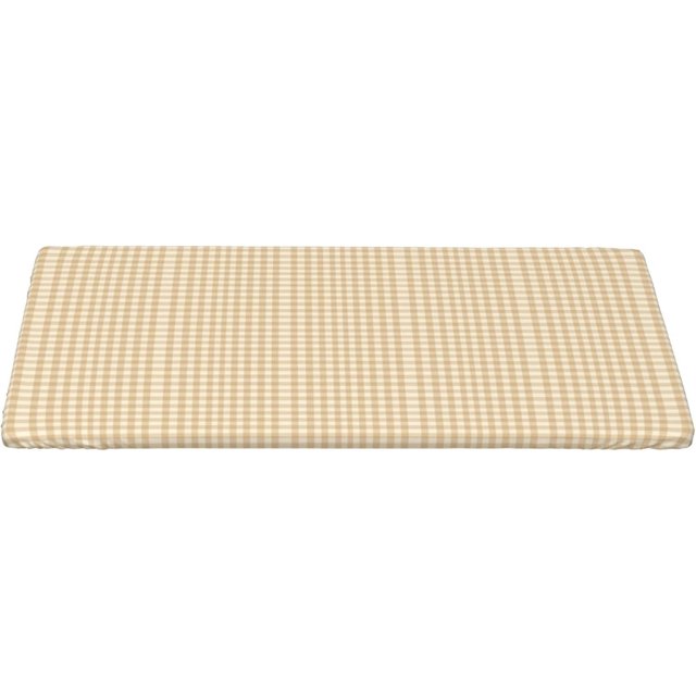 5FT Rectangle Fitted Table Cover, Beige Gingham Rectangle Fitted Table Cover Stretch Table Cover Waterproof Tablecloths Kitchen Tablecloths for Kitchen Dining Picnic Party Home Decoration