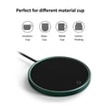 thumbnail image 3 of Black US Plug Cup Warmer with 45/55℃ Adjustable Temperature, Touch Control, 8H Auto-Shut Off, Slim Lightweight Design for Coffee Tea, Aluminum Alloy & Tempered Glass Heating Pad (110V, 18W), 3 of 6