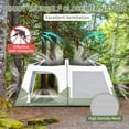 thumbnail image 3 of Ktaxon 10-Person Instant Cabin Tent Perfect for Outdoor Adventures, Picnics, Camping, and Gatherings with Friends Green, 3 of 9
