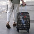 thumbnail image 3 of Math Equations Algebra Blue Pattern Luggage Cover Fashion Suitcase Cover Baggage Covers Fit 25-28 Inch Luggage (Go Travel), 3 of 5