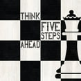 thumbnail image 2 of Reed, Tara 12x12 White Modern Wood Framed Museum Art Print Titled - Chessboard Sentiment II-Five Steps, 2 of 4