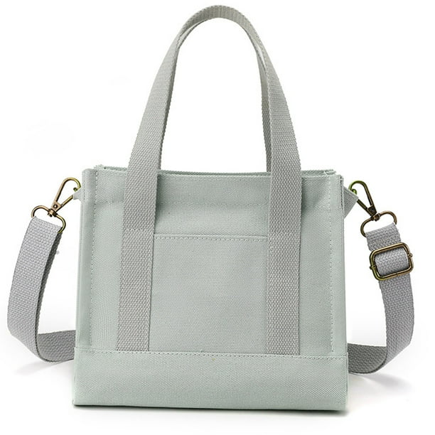 Mini bolso de mano para mujer, bolso bandolera de lona, bolso de mano para mujer, bolsos y carteras de hombro tipo bandolera