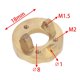 thumbnail image 5 of 8 piezas de 7 mm Adaptador hexagonal de rueda de latón Mangueta de dirección de contrapeso para MINI-Z 1/18 1/24 Piezas de actualización de coche RC, 5 of 5