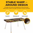 thumbnail image 4 of Red Wines Table Cloths for 8 Foot Rectangle Tables, Champagne Grapes Galsses Country Wooden Plank Patio Waterproof Elastic Fitted Tablecloths, Washable Rectangular Table Cover for Camping, 4 of 8