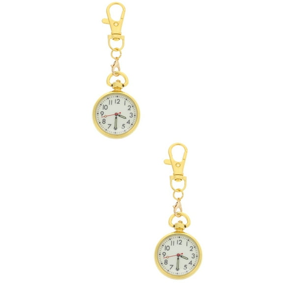 2 Pieces Glow Keychain Nurse Watch Easy to Read Pocket