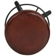 thumbnail image 2 of vidaXL Bar Stool Bar Seat Counter Height Island Stool for Pub Real Leather, 2 of 22