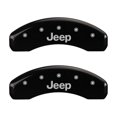 thumbnail image 4 of MGP 4 Caliper Covers Engraved Front & Rear JEEP Black finish silver ch Fits select: 2004 JEEP WRANGLER / TJ SPORT, 2003 JEEP WRANGLER / TJ COMMANDO/X, 4 of 6