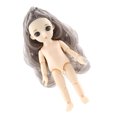 thumbnail image 5 of 3D Simulación Ojo Vestir Muñeca Cambio Maquillaje Muñecas Cabello gris Sunnimix BJD Doll Body, 5 of 5