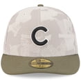 thumbnail image 2 of Men's New Era Light Beige/Olive Chicago Cubs 2025 Armed Forces Day 59FIFTY Fitted Hat, 2 of 5