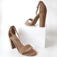 thumbnail image 5 of J. Adams Shirley High Silver Comfortable Heels for Women | Open Toe Ankle Strap Sandal Block Heel Dress Platform, 5 of 6