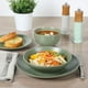 thumbnail image 3 of Juego de vajilla Gibson Home Queenslane de 16 piezas, color verde mate, 3 of 6