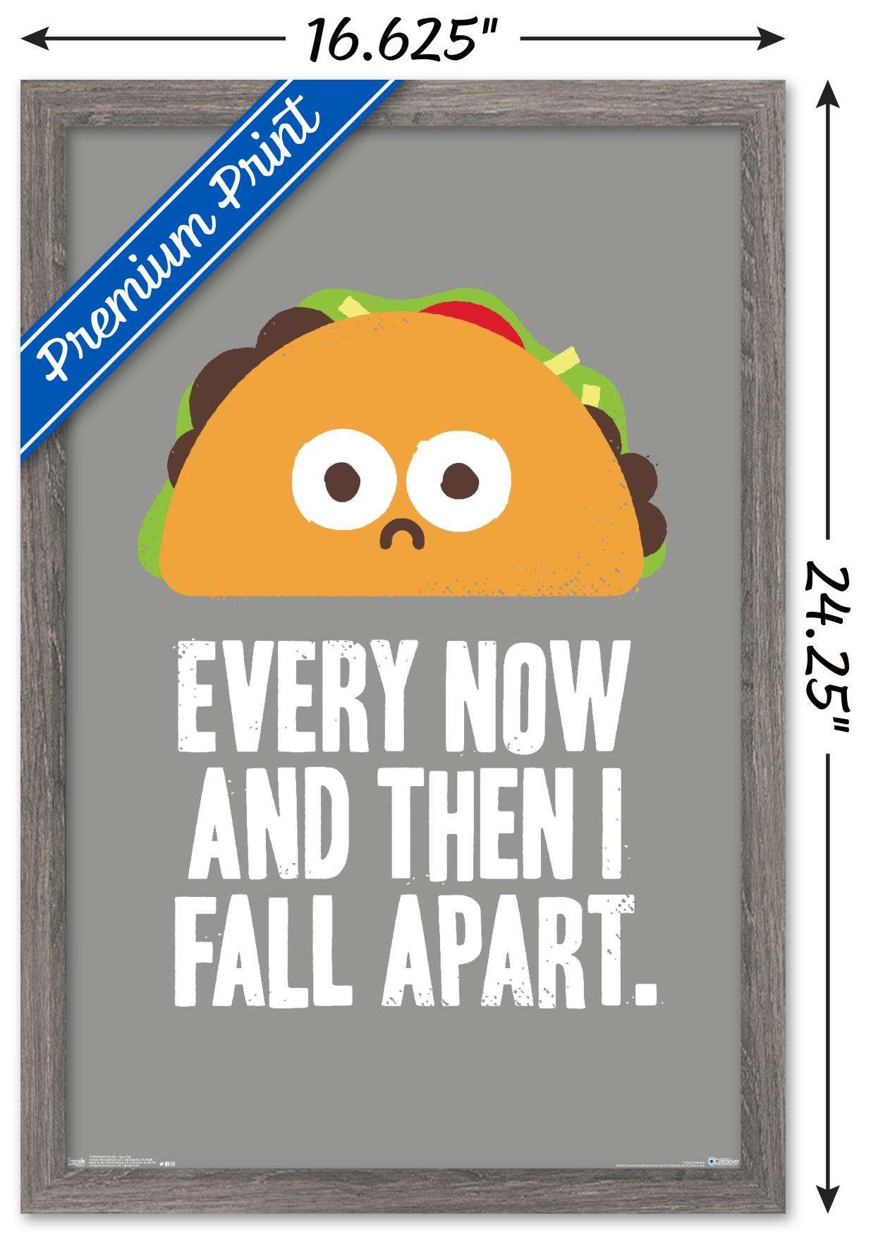 DaVid Olenick - Taco Fail Wall Poster, 14.725" x 22.375", Framed