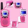 thumbnail image 3 of Walkie Talkies Retevis RT388 para niños de largo alcance, 1 km, color rosa, 3 of 9