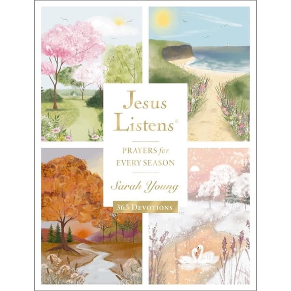 Pre-Owned Jesus Listens: Prayers for Every Season (NEW for 2025): A 365-Day Illustrated Devotional Prayer Book The Perfect Christian Christmas Gift, 9781400254675, 1400254671, Hardcover,