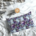 thumbnail image 5 of Pofeuu Purple Marble Texture Print Polyester Microfiber Plush Pillowcases, Super Soft and Cozy Pillow Case Covers with Envelop Closure（Pillow core not included）-14"x20", 5 of 6