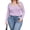 Purple, variant on Weardear Plus Size Tops for Women Scoop Neck Long Sleeve Tight T Shirts Casual Basic Tunic Tops