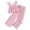 t#683Pink2236, variant on CAIVO Kids Girls Flutter Sleeve Floral Print Tops With High Waist Pleated Detail And Matching Woven Pants Outfit Sets Casual Playwear Leisure Clothes Sets