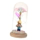 thumbnail image 5 of Rosa en cúpula de cristal, flores preservadas, luces LED, regalo, decoración romántica, rosas eternas en cubierta de cristal para el día de la madre Padre Luz Cálida, 5 of 9