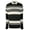Black, variant on Men's Long Sleve Striped Polo Shirt MHthr Medium
