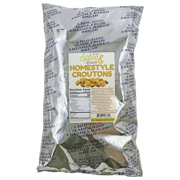 Homestyle Seasoned Croutons By Dasher's Spice & Beans | Made in America | 2.5 lb
