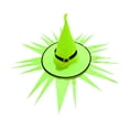 thumbnail image 2 of LED Light Up Jagged Witch Hat with Glowing Ghost Effect, Battery-Powered Halloween Yard Decor, Illuminated Party Prop for Walkway, Lawn and Spooky Outdoor Patio Decoration, C, 2 of 6
