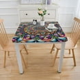 thumbnail image 3 of nygtbtfer Flower Tablecloth Tablecloths,Wipeable Table Cloth for Round////Party/Wedding, Ethnic, 3 of 7