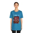 thumbnail image 3 of Smile, I'm Santa's Favorite Nurse Unisex Christmas Jersey Short Sleeve Tee, 3 of 4