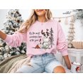 thumbnail image 3 of It’s the Most Wonderful Time of the Year Snowman Graphic Sweatshirt | Funny Winter Holiday Design | White Pullover, 3 of 6