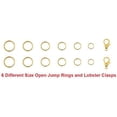thumbnail image 3 of 1504Pcs Gold Open Jump Ring and Lobster Clasps Kit - Jewelry Making Repair Supplies with Pliers and Tweezers, 3 of 7
