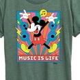 thumbnail image 3 of Disney - Mickey Music Is Life - Women's Short Sleeve Graphic T-Shirt, 3 of 5