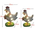 thumbnail image 5 of Yard Christmas Light-Up Decoration Chicken with Scarf Xmas Holiday Outdoor Resin Ornaments LED with Light Atmosphere Christmas Decorations Christmas Decor, 5 of 8