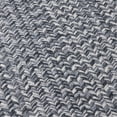 thumbnail image 2 of 11' x 11' Gray and White All Purpose Handcrafted Reversible Square Area Throw Rug, 2 of 2