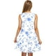 thumbnail image 5 of Vestido Casual de las Mujeres sin Mangas en Gradiente Cuello de Tripulación, Vestido Ligero de Primavera Y Verano de Poliéster, 5 of 5