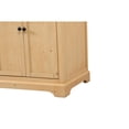 thumbnail image 4 of Elegant Decor Franklin 60" Aluminum MDF Double Bathroom Vanity in Natural Wood, 4 of 15