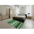 thumbnail image 5 of Ahgly Company Machine Washable Indoor Square Transitional Light Green Area Rugs, 8' Square, 5 of 7