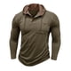 thumbnail image 4 of pstuiky camisetas de manga larga para hombre, Suéter informal de color liso para hombre, cárdigan con botones, bolsillo, mangas largas y capucha camisetas de hombre l, 4 of 7