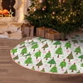 thumbnail image 5 of Xecao Christmas Trees Pattern Christmas Tree Skirt Holiday Part Decorations for Christmas Tree, Farmhouse Christmas Decor Xmas Holiday Home Party Decorations-30", 5 of 6