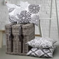 thumbnail image 2 of Phantoscope New Living Series Duplex Printing Decorative Throw Pillow, 18" x 18", Gray, 4 Pack, 2 of 4