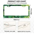 thumbnail image 2 of Coolnut Saint Patricks Green Shamrock License Plate Frames 2 Packs,License Plate Covers,Universal Aluminum Tag Frame for Front and Rear Car Tags91 Home Decor, 2 of 7