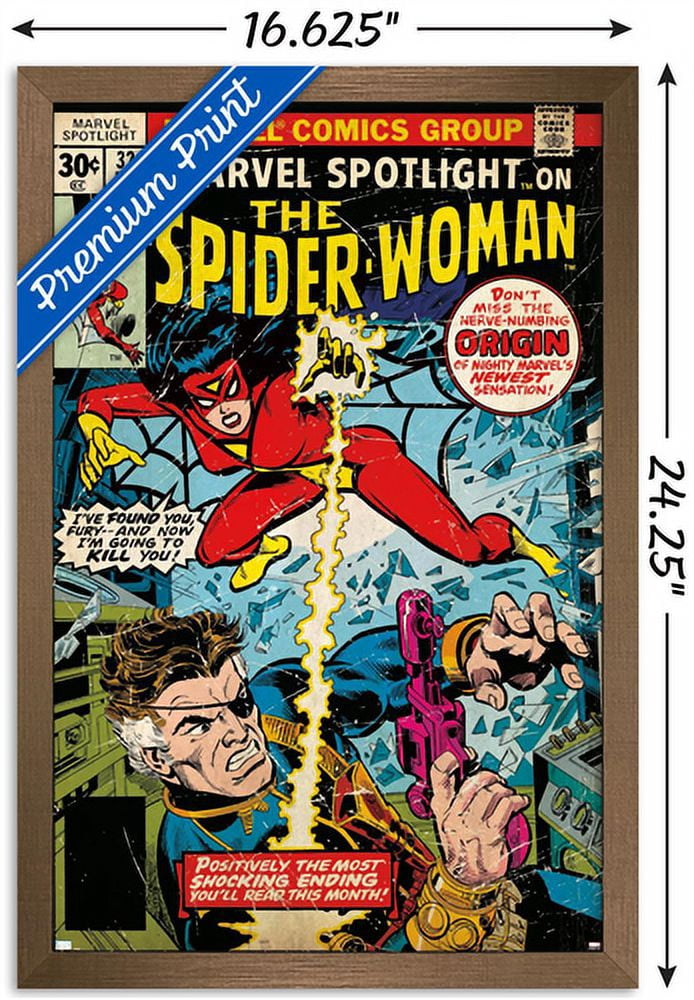 Marvel Comics - Spider-Woman - Spider-Woman #32 Wall Poster, 14.725" x 22.375", Framed