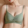 thumbnail image 3 of True Bra Women No Underwire Bra Feature V-Neck Training Bra Style W-1446 Green XL, 3 of 3